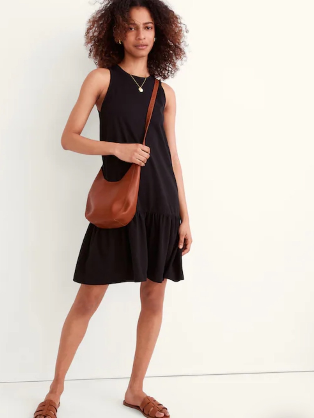 Madewell The Mini Shopper Bag brown leather crossbody purse boho minimalist Y2K